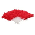 thumbnail image 1 of Feather Fan Feather Fan 20\'s 20s Burlesque Hand Held Soft Feather Fan, 1 of 7