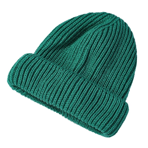 Gorro de invierno de punto de lana para mujer: forro grueso, orejeras plegables, talla única, estilo informal para climas fríos
