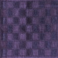 thumbnail image 1 of Ahgly Company Indoor Square Abstract Blue Modern Area Rugs, 4' Square, 1 of 4