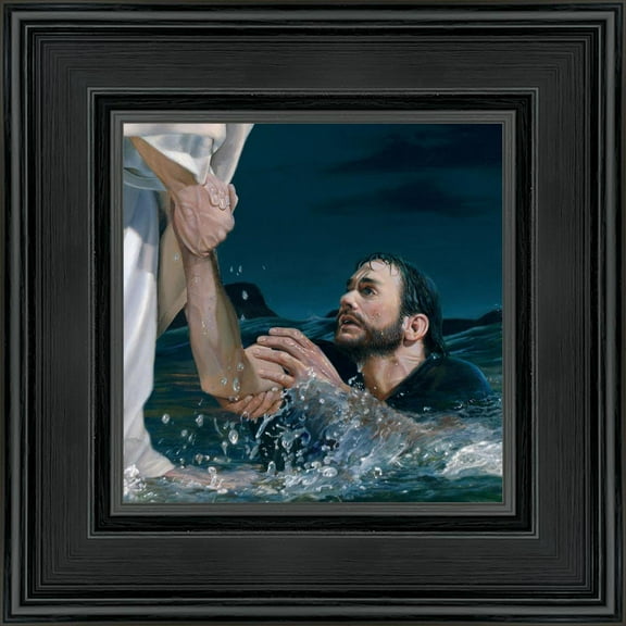 6 X 6 Against The Wind by Liz Lemon Swindle With blackwood Frame