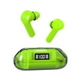 thumbnail image 1 of Wireless Bluetooth 5.3 Earbuds with Transparent Digital Display, 13 mm Drivers, 32 Hour Battery Life, In-Ear Sports Design, 1 of 8