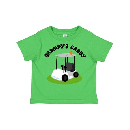 

Inktastic Grampy s Caddy Golfing Golf Cart Gift Toddler Boy or Toddler Girl T-Shirt