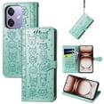 thumbnail image 1 of Funda Cartera FOXDOCK para OPPO A3 4G , Flip PU con Relieve de Gatos y Perros, Tarjetero y Soporte, 1 of 6