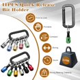 thumbnail image 3 of 18PCS Bit Holder Cool Gadgets, 11P Drill Bit Holder Keychain/ 3P Impact Drill Sockets Adapter/ 3P 1/4’’ Quick Hex Shank/ 105°Right Angle Driver with 1/4’’Hex Shank, 3 of 7