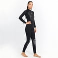 thumbnail image 5 of Traje de Neopreno Traje de neopreno de 3 mm Traje de baño elástico cálido de una pieza Traje de baño (Mujeres Negro S) Ygjytge Mujer Negro T S para Unisex, 5 of 5