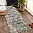 thumbnail image 3 of ZACOO 2x6 Hallway Runner Rug Washable Rug Soft Distressed Rug Non-Slip Low-Pile Rugs for Entryway Boho Area Rug, Brown, 3 of 8