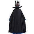 thumbnail image 4 of Evil Queen Costume Set for Girls with Crown Cape Halloween Outfits, Little Girsl 4-10 Year, 4 of 8