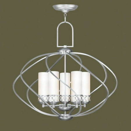 Livex Westfield 4725-91 Chandelier - Brushed Nickel - 26W in.