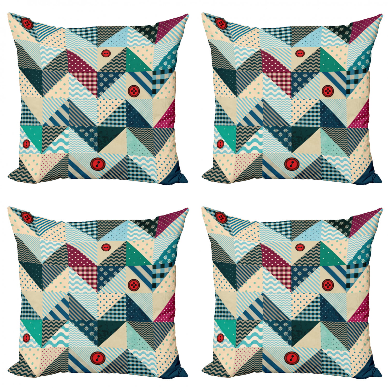 Blue Rustic Deer and Chevrons Throw Pillow