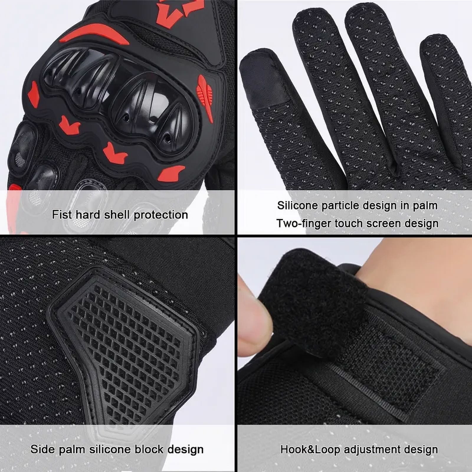 2024 Summer Men Motorcycle Gloves Hard Knuckle Touch Screen Motorbike Motocross Moto Biker Gloves Motorcycle Accessories M-XXL