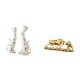thumbnail image 5 of Estatua y gato, ideal como regalo de bodas, para la repisa de o como adorno de mesa. Escultura china moderna., 5 of 8