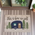 thumbnail image 6 of Personalization Mall Happy Campers Personalized Doormat, 20" x 35", 6 of 7