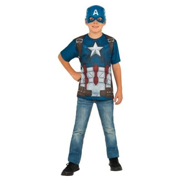 Boys Captain America Costume Top, NS2