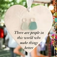 thumbnail image 4 of DAMAI Heart-Shaped Sea Glass Friendship Decor, Friendship Heart Ornament, Friendship Heart Ornament for Christmas Tree Hanging Ornaments, Sea Glass Art for Best Friends, 4 of 7