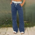 thumbnail image 2 of Women's Comfortable Cropped Leisure Pants Color Sweatpants Yoga Pants, 2 of 8