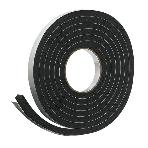 Frost King Available R734H Sponge Rubber Foam Tape 3/4" W X 7/16" H X 10' L, Black, 5/16" T