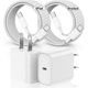 thumbnail image 1 of Best seller Wall Charger Compatible with iPhone 15 16 Charger Fast Charging,20W USB C Charger Block with 60W 6FT USB C Braided Cord Compatible for iPhone 16 15 Pro Max/Pro/Plus/iPad Pro/Air Case, 1 of 1