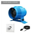 thumbnail image 2 of 4inch Electric Exhaust Fan Adjustable Speed Duct Fan Kitchen Window Airflow Blower Air Ventilator Pipe Ventilation Extractor ,Durability and Easy Installation, 2 of 5
