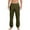 Green, variant on Mens Sweatpants Trendy Open Bottom Joggers Pants With Drawstring Casual Pull On Sport Trousers With Pocket Brown L