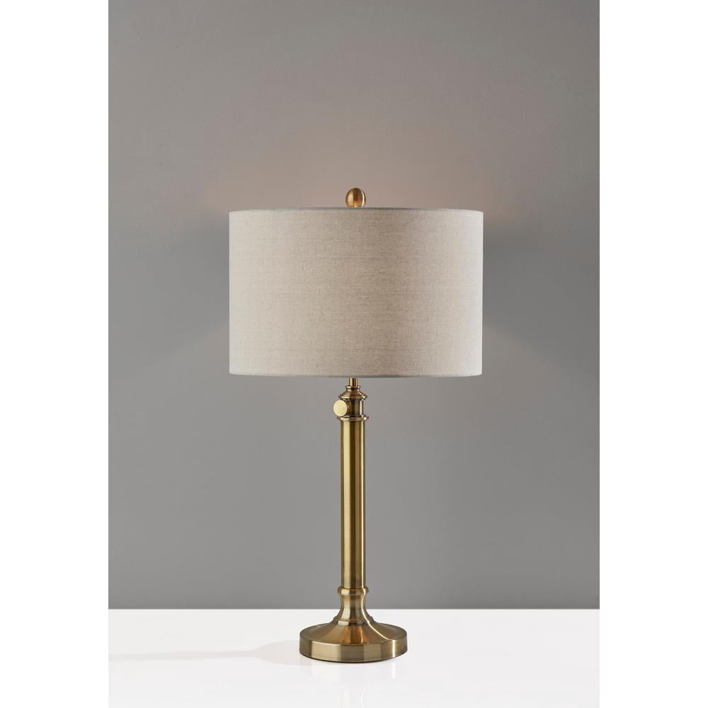 Simplee Adesso Adjustable Brass Barton Table Lamp