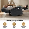 thumbnail image 4 of MCombo Oversized 24.8" Seat Width Large Dual Motor Power Recliner Lift Chair for Tall Elderly, Infinite Position,  Dark Grey Fabric, 4 of 14