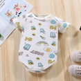 thumbnail image 2 of CAUYDY Boy Clothes for Infant Preemie Short Sleeve Jumpsuit for Girl Newborn One-Pieces 0 3 6 9 12 18 24 Months Spring Summer Baby Sleepwear Sizes 9-12 Months,White, 2 of 5