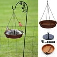 thumbnail image 6 of Washranp Solar Powered Automatic Bird Bath Fountain,12.01inch S-shaped Hook Plastic Hanging Bird Feeder for Outdoor Garden Backyard, 6 of 7