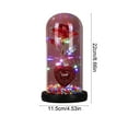 thumbnail image 3 of Heart Shaped Night Light With Preserved Glass Rose, Starry Sky Projection Romantic Gift For Valentine‘S Day And Birthdays, Bedside And Home Accent Lamp, 3 of 7