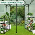thumbnail image 6 of EAGLE PEAK 10x10 FT Portable Walk-in Greenhouse, Pop up Outdoor Green House with Power Access Openings, Green, 6 of 10