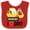 Red and White, variant on Inktastic Construction Truck I Love Dirt Boys or Girls Baby Bib
