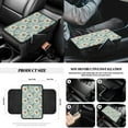 thumbnail image 7 of Yuyamidu Daisy Car Accessories 14pcs Car Seat Cover Steering Wheel Cover Seat Belt Pad Cover Auto Armrest Cover Cushion Garbage Organizer Rearview Mirror Cover Handbrake Cover Set Cup Holders, 7 of 7