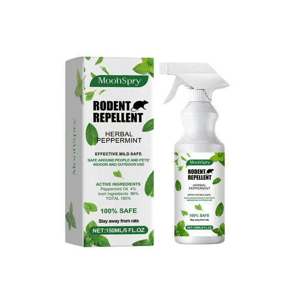 Effective Mint-Scented Mouse Repellent Spray for Outdoor Gardening - 500ml Natural Insect Spray for Rodent Control and Prevention