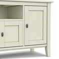 thumbnail image 6 of Simpli Home Warm Shaker 72 inch Wide Solid Wood TV Stand in Antique White For TVs up to 80 inches, 6 of 13