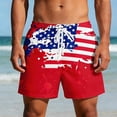 thumbnail image 2 of Mens Bathing Suit American Flag 250th Anniversary Swim Trunks Patriotic Summer Beach Shorts Quick Dry Board Shorts, 2 of 4