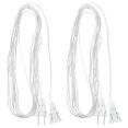 thumbnail image 1 of LEEYNEER 2 Pcs Clear Extension Cords Invisible Extension Cord Christmas Light Extension For Indoor Outdoor With US Plug, 1 of 11
