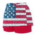 thumbnail image 5 of uublik Women Skirt With Shorts 4th of July Athletic Golf Skorts for Women Casual Workout Built-in Shorts, Red, 5 of 6