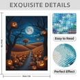 thumbnail image 3 of Diamond Art Kit for Adults, Pumpkin Path Moonlit Night Field Diamond Painting for Adults Beginners, DIY Diamond Art Painting Kits, 5D Diamond Painting Crafts for Home Decor 12x16 Frameless, 3 of 7