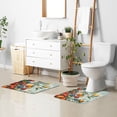 thumbnail image 6 of Yayeee Bath Rugs for Bathroom Floor Set of 2 Non Slip Fluffy Soft Absorbent Mat, Red Tomatoes, 6 of 7