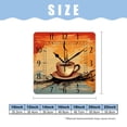thumbnail image 2 of 16 Inch Wall Clock Battery Operated Square Clock Decorative for Office, Kitchen, Outdoor, Living Room，Coffee Bean Coffee Exquisite, 2 of 4