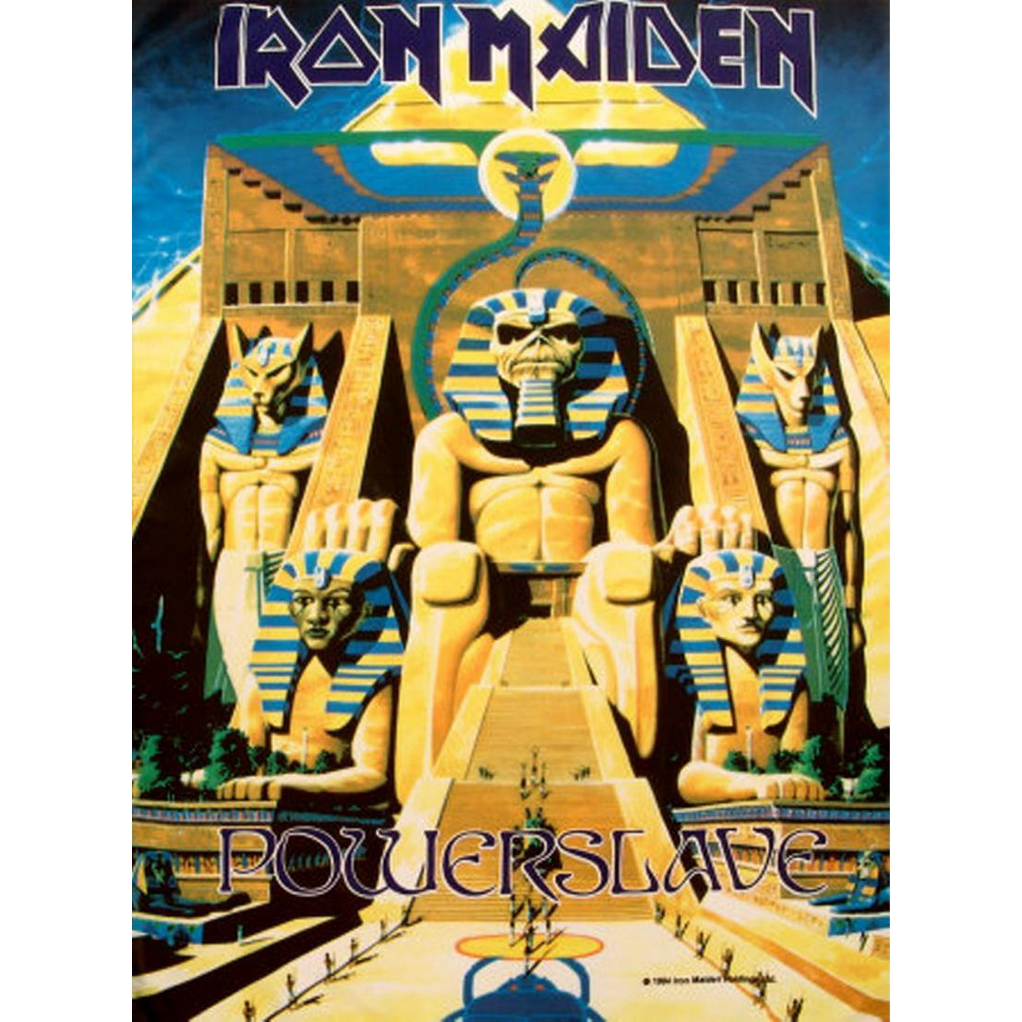 Iron Maiden Power Slave Fabric Poster 40x40 Walmart Com Walmart Com