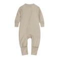 thumbnail image 2 of Emy Dola Unisex Baby Bamboo Viscose Pajamas Rompers with Mitten Cuffs Infant Boys Girls 2-way Zippers Long Sleeve Sleepwear One-piece, 2 of 9