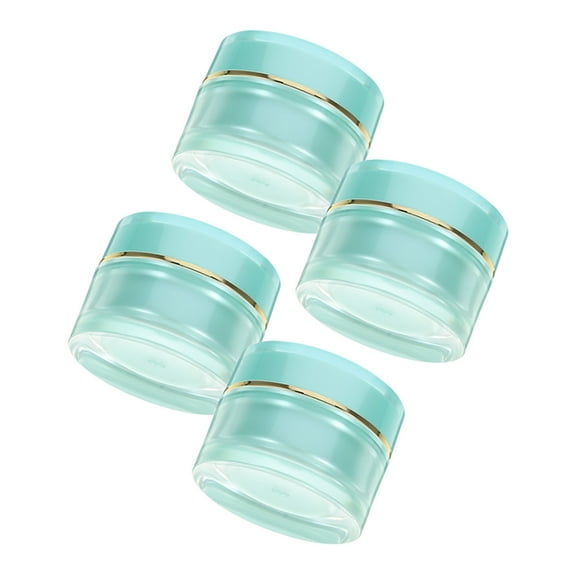 Raindrops 4pcs Refillable Cream Jars Empty Cream Containers Travel Cream Jars Small Cream Jars with Lids 30g