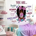 thumbnail image 2 of Wall Decals for Girls Toddler Bedroom,Black Girl Magic Inspirational Quotes Wall Stickers,Motivational Saying African American Girls Wallpaper for Baby Bedroom Room Wall Decor Decoration, 2 of 8