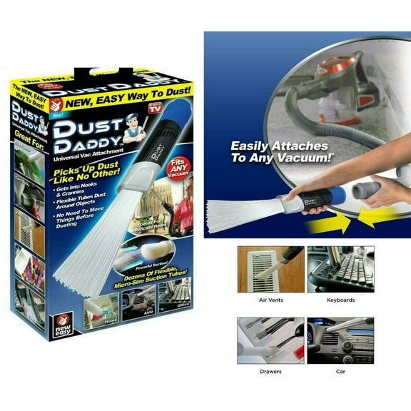 Vacuum Cleaner Attachment Brush Dust Dirt Remover Tool Brush Dust Daddy