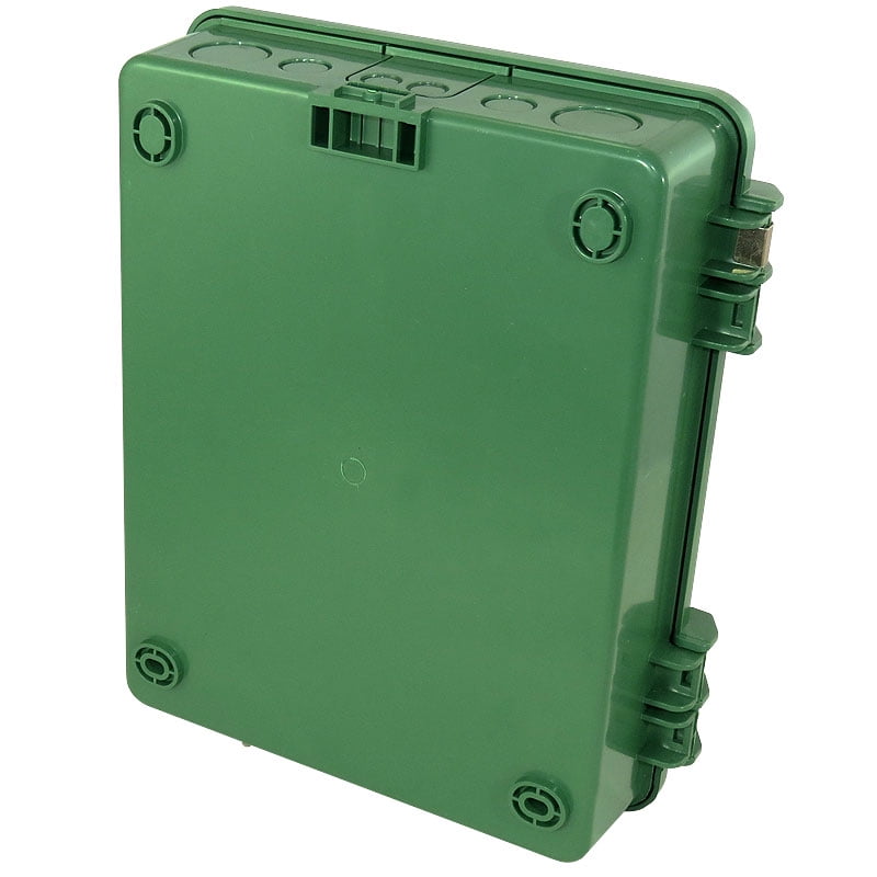 Altelix 14x11x5 Polycarbonate Weatherproof Green NEMA Box Outdoor Enclosure 