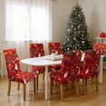 thumbnail image 6 of Eurhowing Christmas Chair Covers Set of 6, Stretchable Spandex Dining Chair Slipcovers, Washable Xmas Chair Protectors for Holiday Party, Kitchen, Restaurant Decor, 6 of 7