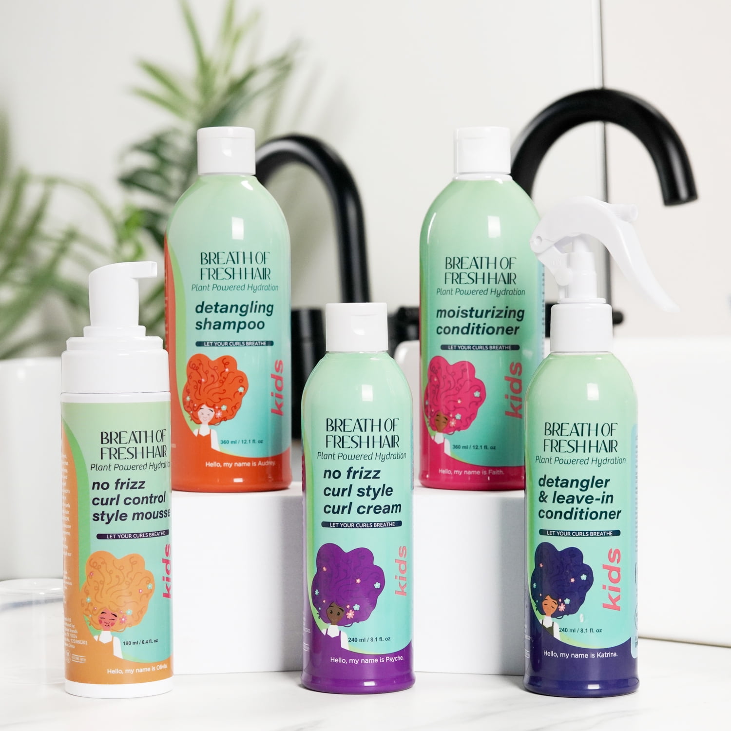 Breath of Fresh Hair Kids No FRIZZ Curl Control Curl Styling Mousse