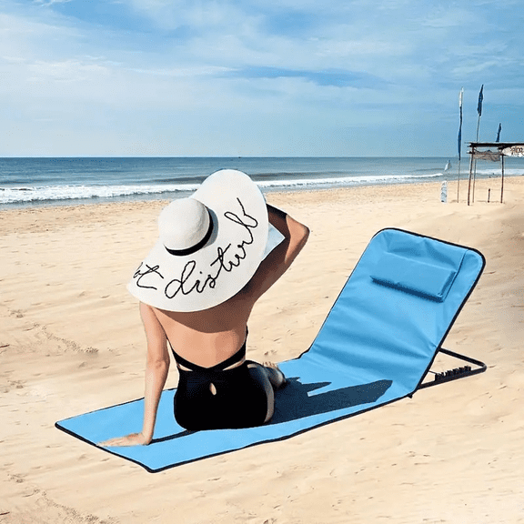 Multifunctional Foldable Waterproof Beach Recliner Mat, Outdoor Lounge Chair for Picnic & Swimming