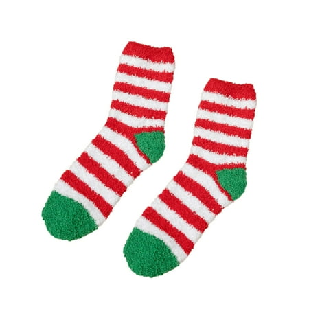 

Cptfadh Super Cute Warm Plush Soft Print Women s Christmas Ear Socks Socks Winter Socks