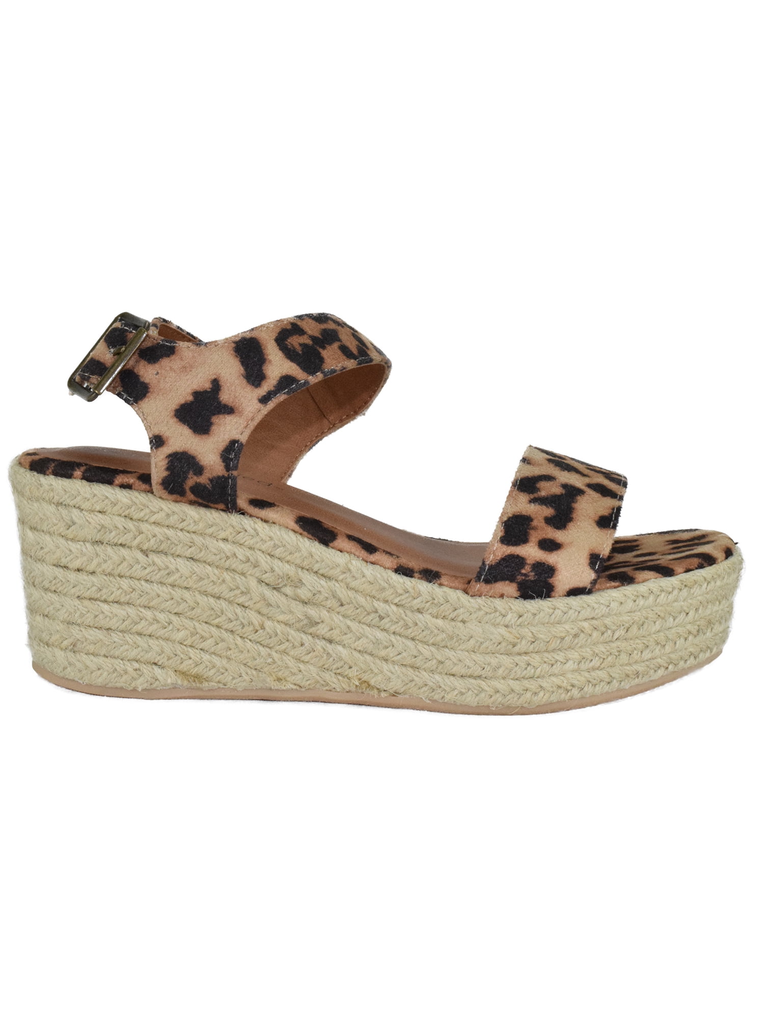city classified leopard sandals